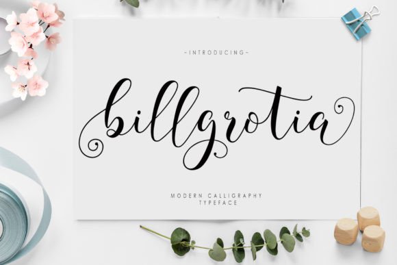 Billgrotia Script: Elevating Design with Elegant Typography