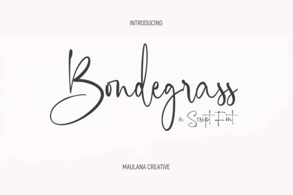 Bondegrass Script: Elevating Modern Design with Authenticity