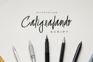 Caligrafando Script: A Modern Calligraphy Font for Dynamic Design