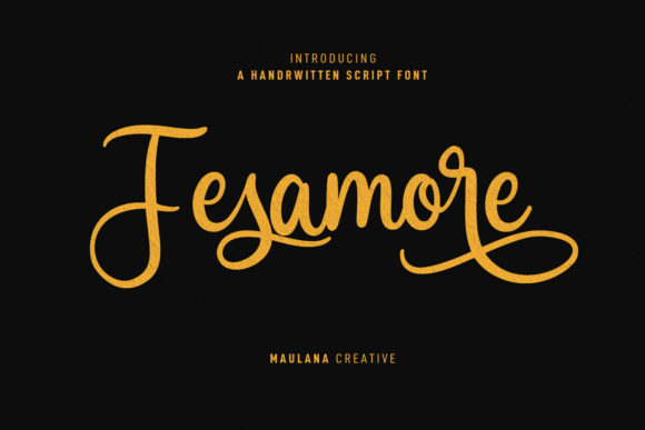 Fesamore Script: A Modern Cursive Font for Visual Impact