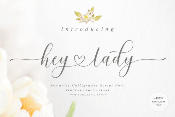 Hey Lady Script: Elevating Designs with Elegant Typography