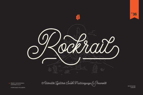 Rocktrail Script: A Vintage Font for Modern Branding