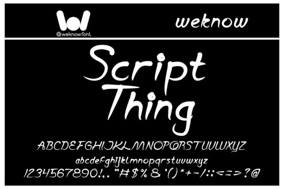 Script Thing: Your Adaptable Handwritten Font for Creative Projects