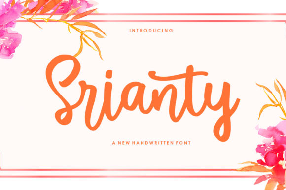 Srianty Script: A Modern Handwritten Font for Designers