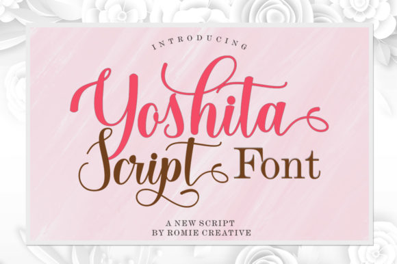 Yoshita Script: Playful Romance for Authentic Design
